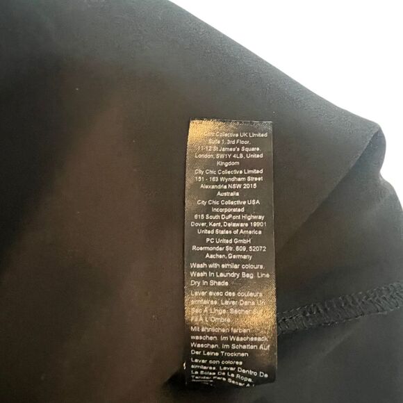 City Chic Blouse Womens 22 Black Boho Cottagecore Crochet Fairy Whimsy Goth Top - Picture 8 of 10